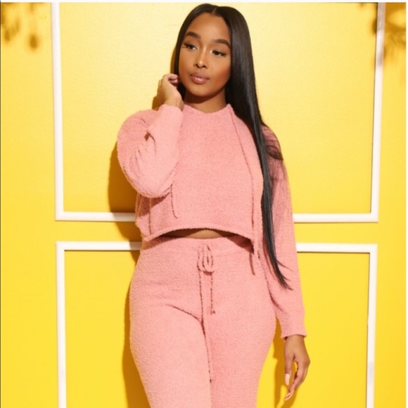 Cozy 2 Piece Teddy Set in Plum - Picture 6 of 7